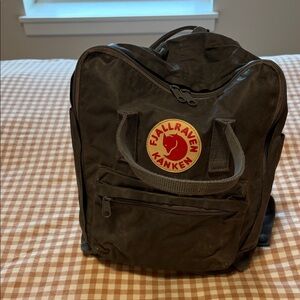 Backpack —waxed grey/ black #23540